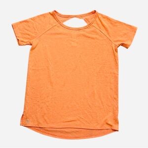 Athleta Girl L(12) lightweight cut-out tee